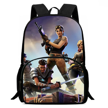 Classic Game FortniteS Kids Backpacks Boys Girls Student Birthday Gift Child School Bags Large Capacity Camping Durable Rucksack