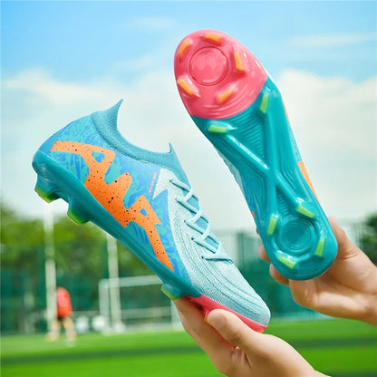 New Men's Soccer Shoes Adult Non-Slip Boys Adult Futsal Sport Football Boots Grass Cleats Indoor Ultralight Turf Comfortable