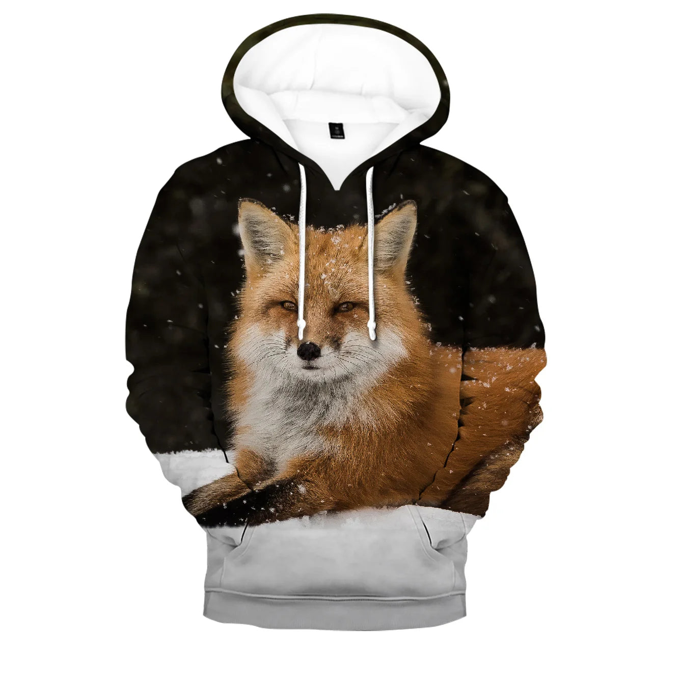 Sudaderas con capucha y sudaderas casuales con estampado 3D de zorro, cómodas y originales, estilo hip hop popular, para hombre/mujer y adulto/niño