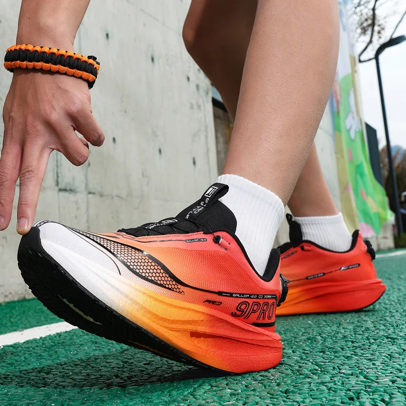 Unisex Sports Shoes Soft Sole Lightweight Flat Bottom Competition Training Shoes 2026 New Shock-Absorbing Racing Running Shoes