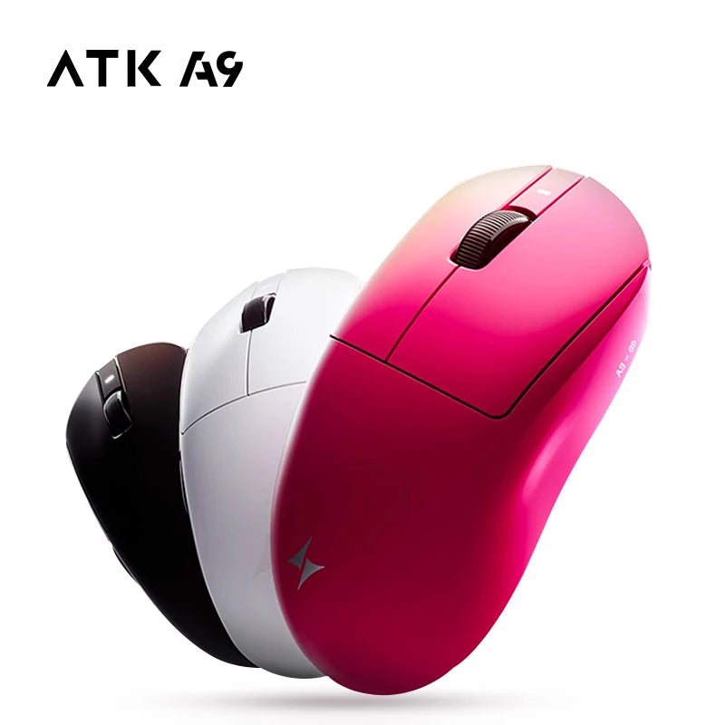 ATK Dragonfly A9 Ultra bežični gaming miš PAW3950 ultra lagan, tromodalni, ergonomski e-sports miš za igrače FPS igara A9 SE Plus