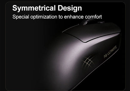ATK Dragonfly A9 Ultimate belaidė žaidimų pelė A9 Air PAW3950, itin lengva ergonomiška e. sporto FPS žaidėjų pelė CSGO A9 Ultra