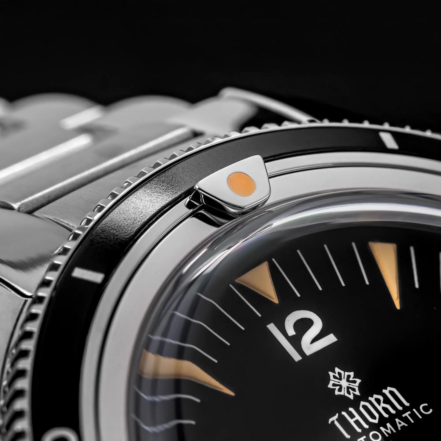 Thron T026 38mm  Watch Sapphire Crystal 316L Stainless Steel PT5000/Swiss Ronda Automatic Movement Vintage Style Men's Watch