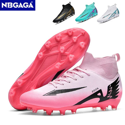 Chaussures de football unisexes tendance, crampons antidérapants, baskets d'entraînement légères, chaussures de football d'extérieur pour hommes