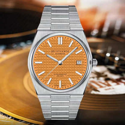 2026 New 37MM SPECHT&SOHNE Men Automatic Mechanical Watches Japan 8215 Movt Sapphire Ice Blue Stainless Steel Relogio Masculino