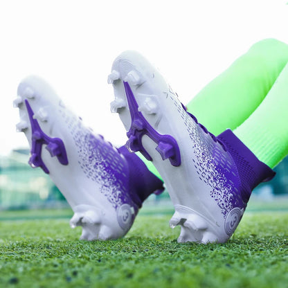 Size 31-45 Men's Soccer Shoes Women Football Boots Kids Soccer Cleats Traning Sneakers Teenagers Breathable Sport Footwear