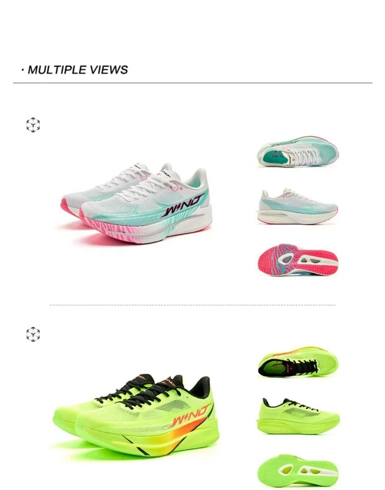 QIAODAN Men's Trail Running Shoes 2026 WIND 4 Jogging Sport Shoes GYM Mesh Breathable Athletic Running Sneakers QDB023262298