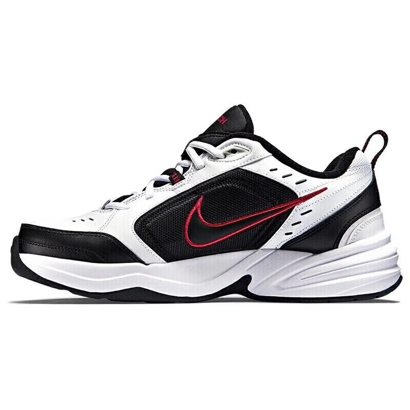 Nike Air Monarch 4 Snow Day Cowhide Leather Casual Cushioned, Slip-Resistant, Durable Low-Top Dad Shoes Unisex Style AV6676-100