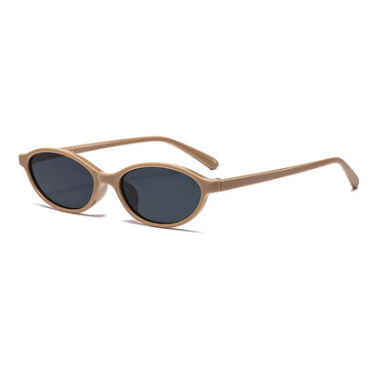 1/4pcs New Casual Elliptical Sunglasses Female Multi Color Frame Glasses Fashion Small Frame Design UV400 Sun Glasses Unisex