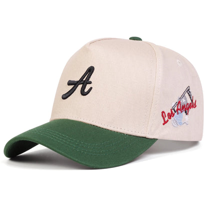 Unisex „A Letter Side Los Angeles” hímzéses baseball sapka, tavaszi-őszi, szabadtéri, állítható, alkalmi sapka, napvédő sapka, sportsapka