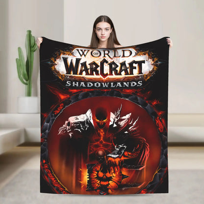 World of Warcraft, WOW Game Blanket Quality Super Warm  Throw Blanket Winter Picnic Outdoor Graphic Bedspread