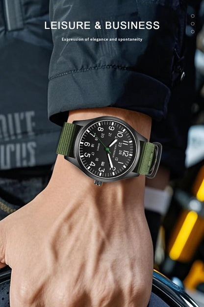 LIGE Lyxiga herrklockor med kvartsverk, datum, nylonarmband, läderarmband, vattentäta, självlysande, militär- och sportklockor för män relogios masculino