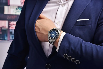 Relógio automático para homem PAGANI DESIGN – Modelo de luxo tipo BB58, relógio de pulso mecânico, desportivo, em aço inoxidável e estanque