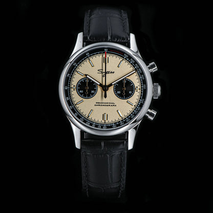40mm Men Army Watch 1963 Pilot Mechanical Sugess Panda Wristwatch Sapphire Air Force Watches Chronograph Official ST1901Movement