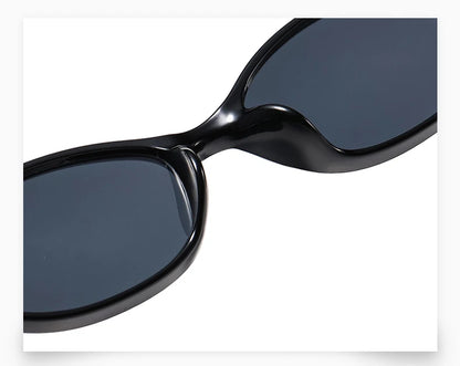 1/4pcs New Casual Elliptical Sunglasses Female Multi Color Frame Glasses Fashion Small Frame Design UV400 Sun Glasses Unisex