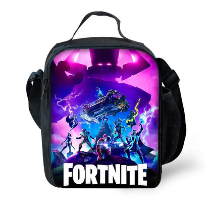 Детска термоизолирана чанта с голям капацитет F-FortniteS Hot Game за момчета и момичета, ученици, пикник на открито — многократна термочанта за обяд