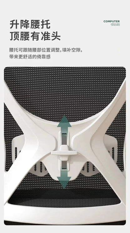 Computer Chair Home Comfort Backrest Lifting Study Chair Office Movable Lunch Break Ergonomic Office Chair