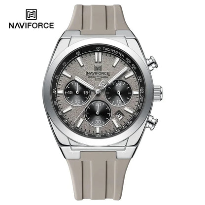 Ανδρικό ρολόι χειρός NAVIFORCE – Πολυτελές και σπορ στυλ, μηχανισμός χαλαζία, ένδειξη 24 ωρών, παράθυρο ημερομηνίας, χρονογράφος, αδιάβροχο – Ιδέα για δώρο για άνδρες