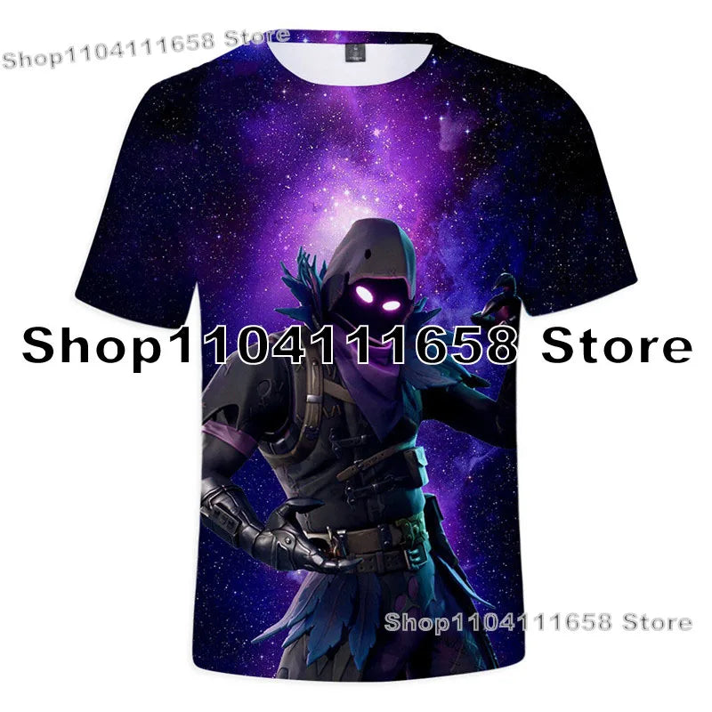 T-shirt Banana Peely da donna, bambini, F-Fortnite, maglietta da uomo con stampa 3D, Battle Royale Game, top estivi, regali di compleanno