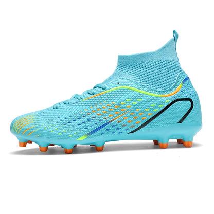 Men's Outdoor Football Boots FG/TF Professional Training Soccer Shoes Cleats Turf Futsal Match Grass Unisex Non-Slip Breathable