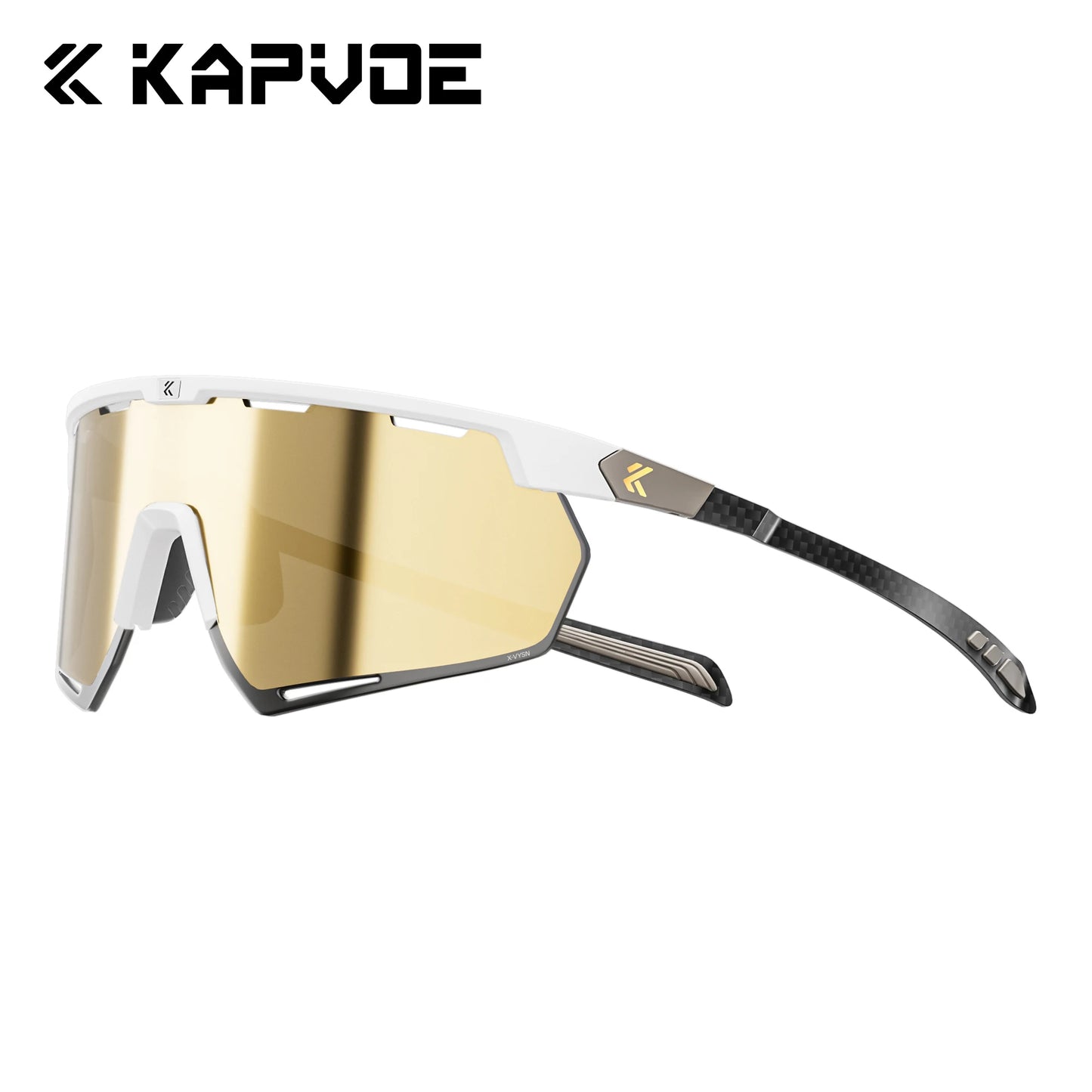 Kapvoe Real Carbon Fiber Cycling Glasses Sunglasses for Men Lightweight Photochromic UV400 MTB Bike Bicycle Sports Eyewear