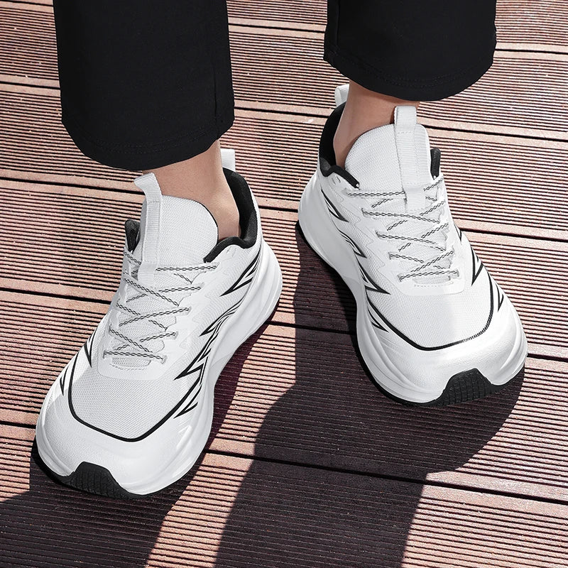 Men Sports Shoes Wide Last Comfortable Breathable Mesh Outdoor Fitness Shoes 2026 New Fashion Versatile Commuting Sports Shoes