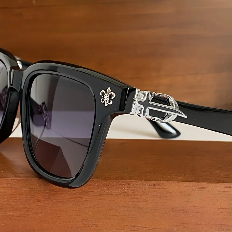 New Men's Fashion Trend Personalized Acetate Sunglasses High Quality Brand Design Retro Luxury UV400 Women's Outdoor Sun Glasses