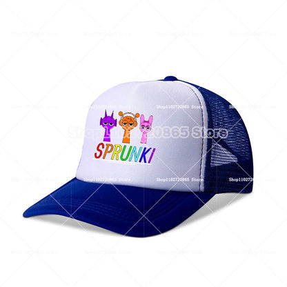 Sprunkis baseball sapka – egyszerű, divatos, sportos, alkalmi fejfedő – népszerű játék, anime-figurás sapkák – nyári napvédő sapka – születésnapi ajándék