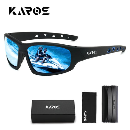 KAROS HD Polarized Anti-UV Sports Sunglasses Men Women Hiking Cycling Goggles with Complete Packaging Set YZ2029
