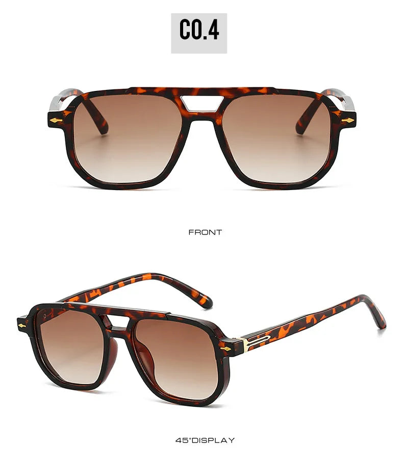 Frame-shaped arrow decorative sunglasses, suitable for both men and women for daily outings, perfect for sun protection.