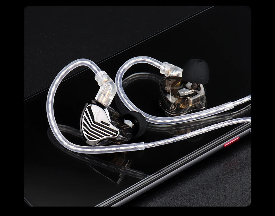 GK KUNTEN Earphones New Generation Dynamic Driver Unite Headests Hifi Music Earbuds DJ Headphones