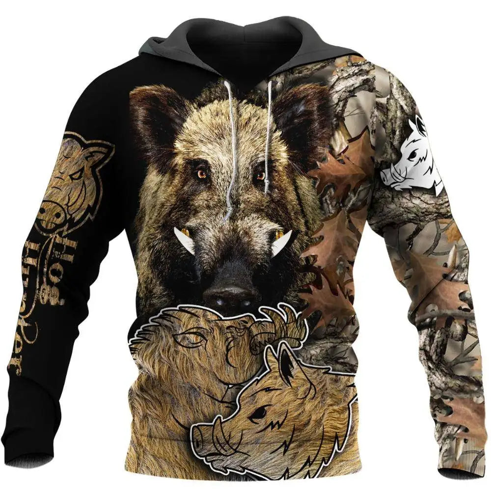 Modna jesenska kapuca z motivom leva in volka, bela tigrska koža, 3D-potisk po celotni površini, moška majica z dolgimi rokavi, unisex pulover, casual jakna