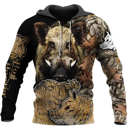 Modna jesenska kapuca z motivom leva in volka, bela tigrska koža, 3D-potisk po celotni površini, moška majica z dolgimi rokavi, unisex pulover, casual jakna