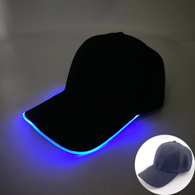 Modieuze lichtgevende baseballpet met LED-verlichting, hiphop-pet voor bar en club, fluorescerende hoed voor heren en dames, DJ-dansaccessoire en kostuumprop