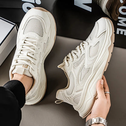 Baskets décontractées pour hommes, printemps-été, semelle souple, antidérapantes, respirantes, chaussures de course en plein air, chaussures de sport Joker pour jeunes
