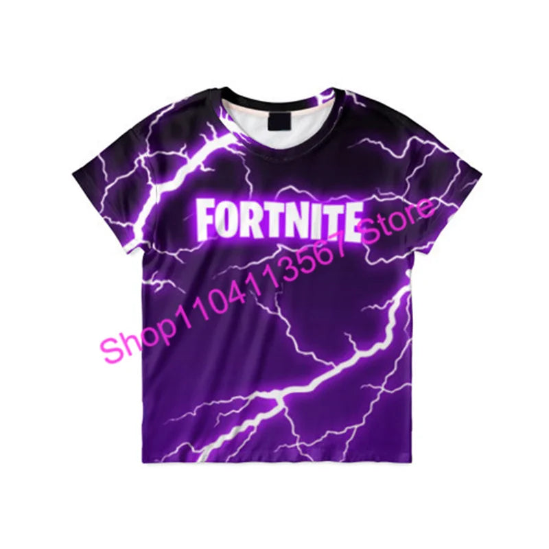 Christmas 3D T-shirt Zero Triggerfish Fortnite T-Shirt, Competitive Game Streetwear for Kids, Boys and Girls, Harajuku Teen Tees