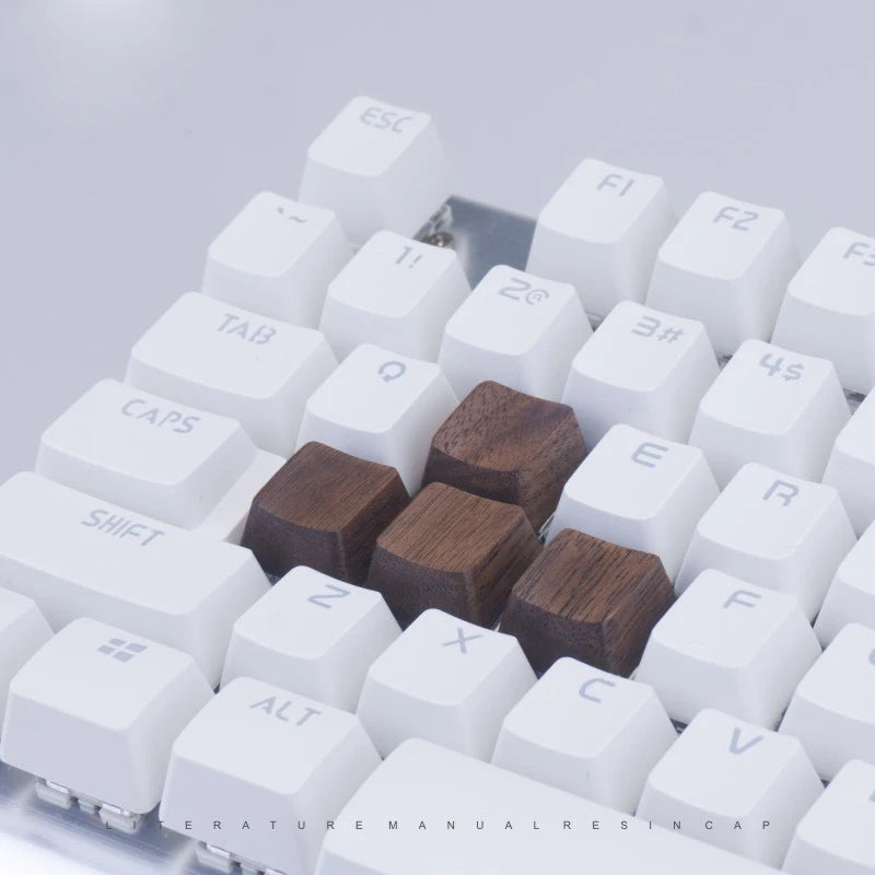 handmade custom wood keycap for mechanical keyboard walnut solid wooden keycaps spacebar Esc Cherry mx switch OEM Profile