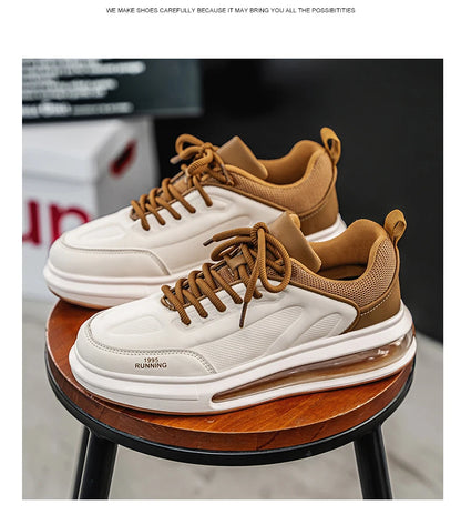 Ténis desportivos de corrida para homem com amortecimento a ar; ténis casuais, respiráveis e leves para mulher; ténis desportivos confortáveis e antiderrapantes para caminhada