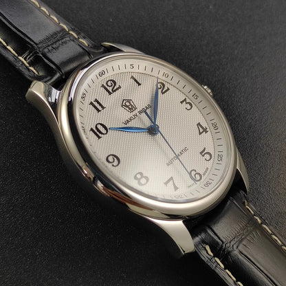Vakuy Automatic Mechanical Watch Man's Business Auspicious Face Seagull ST2130 Movement Blue Pointer Waterproof Men's