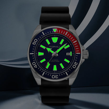 TOPHILL Men's Automatic Watches Men Dive Watch 300m Waterproof Mechanical Wristwatch NH35 Super Luminous Clocks Sapphire Mirror