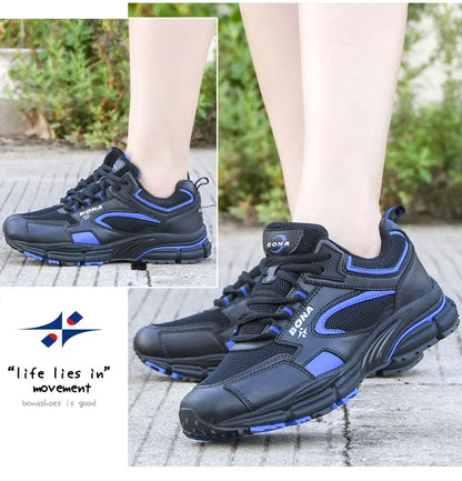 BONA New Designers Laufschuhe – Atmungsaktive Outdoor-Sportschuhe für Damen – Leichte Sneaker – Bequeme Sportschuhe für Damen