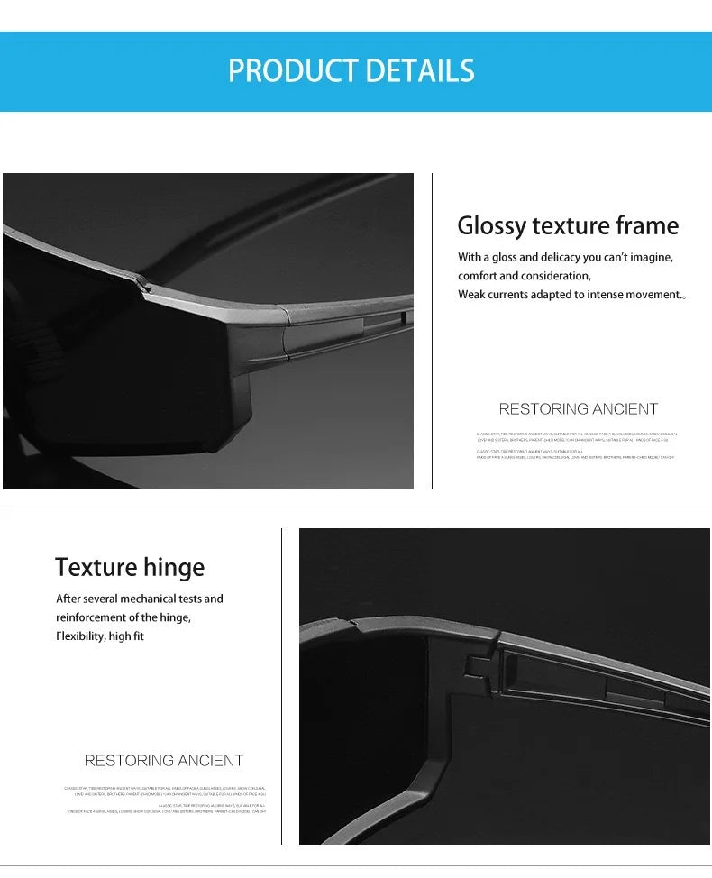 Polarised Sunglasses Cycling Goggles UV400 Cycling Eyewear Men's Women's Sports Glasses Bicycle Protective Eyewear Cycling Gear