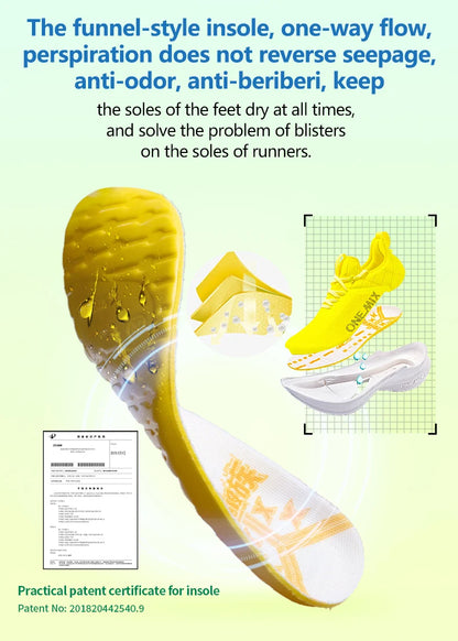 ONEMIX Carbon Fiber Plate Running Shoes Traction Shock Absorption Professional Marathon PB Racing Sports Trainers