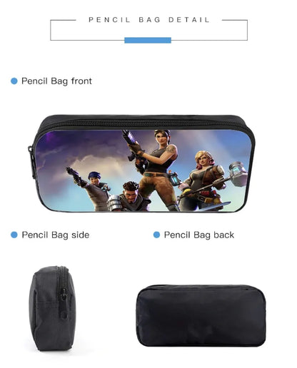 Fortnited 3PCS Backpack for Boys Victory Game 16 Inch Water Resistant Preschool Knapsack Cool Elementary School Backpacks