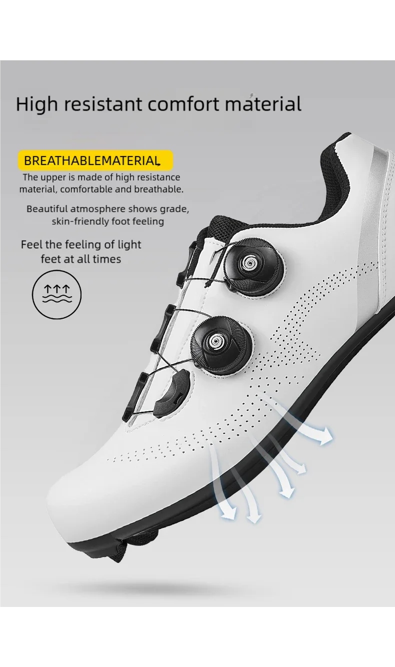 Sneakers da ciclismo veloci, scarpe da bici da strada uomo donna, scarpe sportive da ciclismo su strada, tacchette da bici da corsa autobloccanti SPD