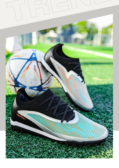 Chuteiras de Futebol para Homem Novas, com Pitons para Exterior, Respiráveis, Antiderrapantes, para Adulto, Desporto, Pitons Longos, Treino, Rapaz, Jogo, Confortáveis