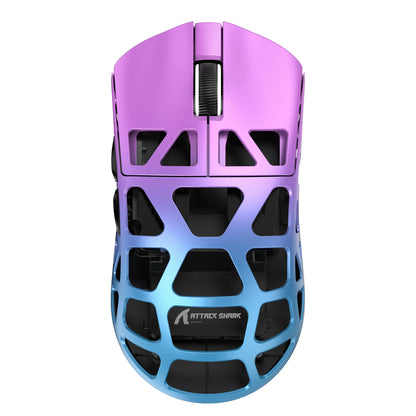 ATTACK SHARK R3 8KHz Magnesium Alloy Gaming Mouse, PAW3395 Sensor, 26000 DPI, Superlight 46g, Tri-Mode Wireless Bluetooth & Wired Mouse for PC/Mac