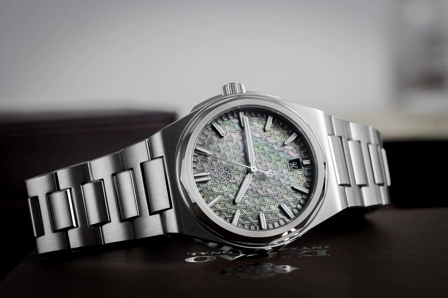 IX&DAO 2025 Neu 37mm Warrior Herren-Automatikuhr mit Miyota 9015 Uhrwerk, Saphirglas, Edelstahl, wasserdicht bis 10Bar, BGW