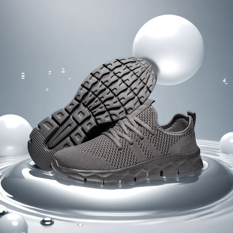 Heren sneakers van mesh, lichtgewicht damesschoenen, casual platte schoenen, hardloopsportschoenen voor heren, zachte ademende tennissneakers voor mannen