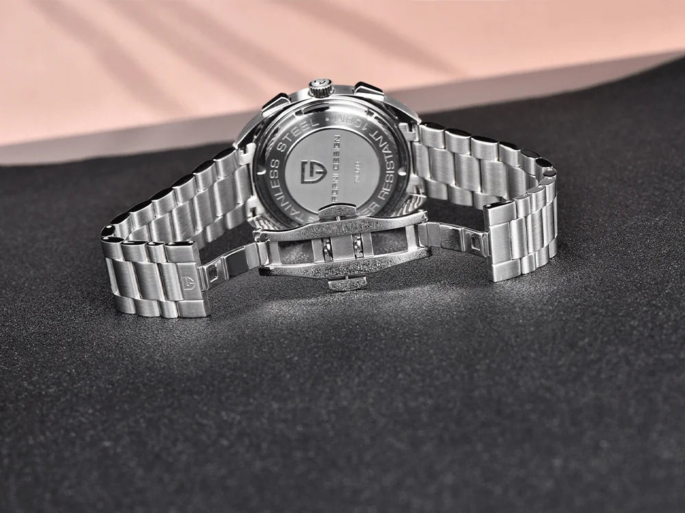 Relógio masculino de quartzo Pagani Design 2026 Fashion, marca de topo de luxo, safira, cronógrafo masculino VK63 em aço, de mergulho